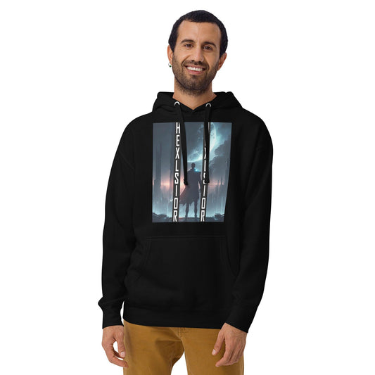 blue moon futuristic hoodie